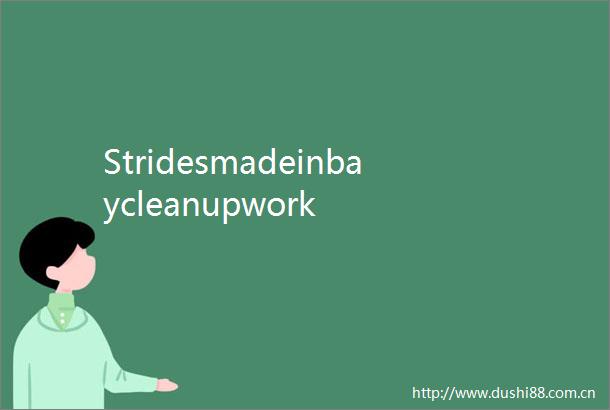 Stridesmadeinbaycleanupwork