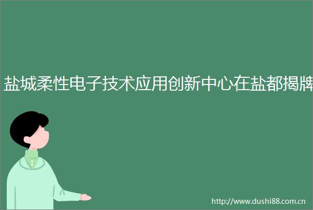 盐城柔性电子技术应用创新中心在盐都揭牌