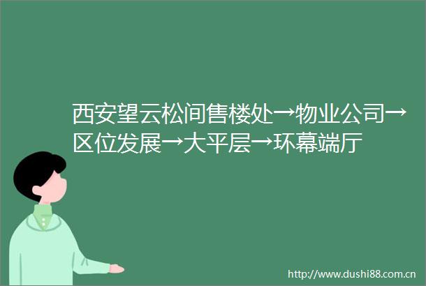 西安望云松间售楼处→物业公司→区位发展→大平层→环幕端厅