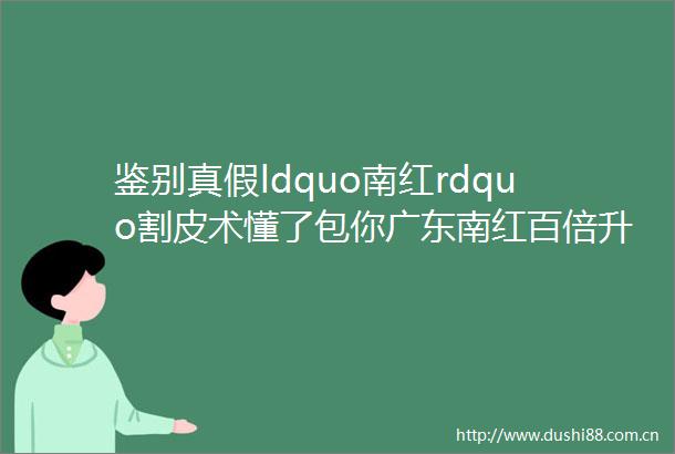 鉴别真假ldquo南红rdquo割皮术懂了包你广东南红百倍升值续60第十篇