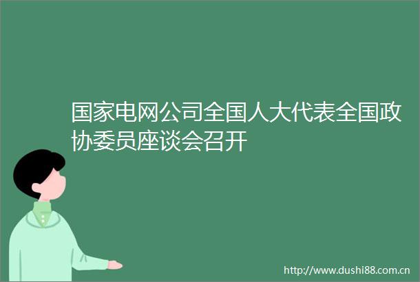 电网公司全国人大代表全国政协委员座谈会召开