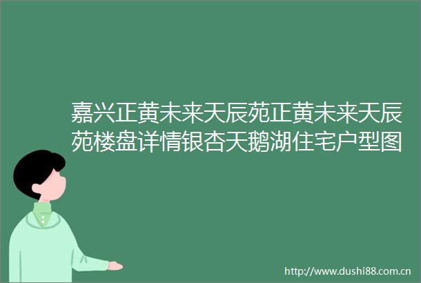 嘉兴正黄未来天辰苑正黄未来天辰苑楼盘详情银杏天鹅湖住宅户型图
