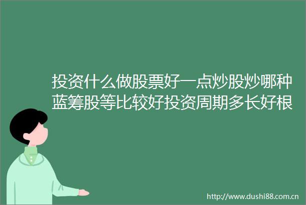 投资什么做股票好一点炒股炒哪种蓝筹股等比较好投资周期多长好根据什么买股票