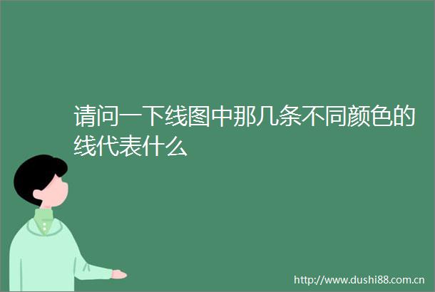 请问一下线图中那几条不同颜色的线代表什么