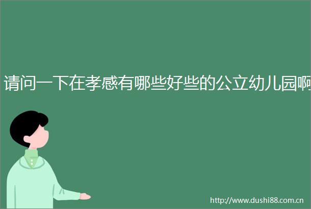 请问一下在孝感有哪些好些的公立幼儿园啊