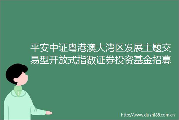 平安中证粤港澳大湾区发展主题交易型开放式指数证券投资基金招募说明书（更新）