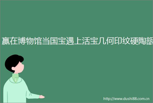 赢在博物馆当国宝遇上活宝几何印纹硬陶瓿
