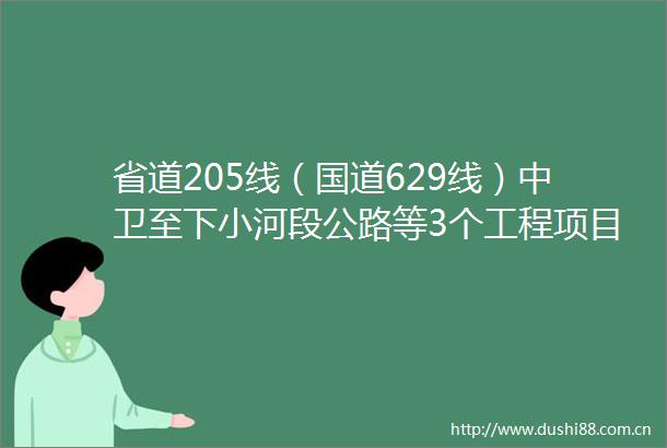 省道205线（国道629线）中卫至下小河段公路等3个工程项目水环保监测及验收项目第1标段（二次）中标候选人公示