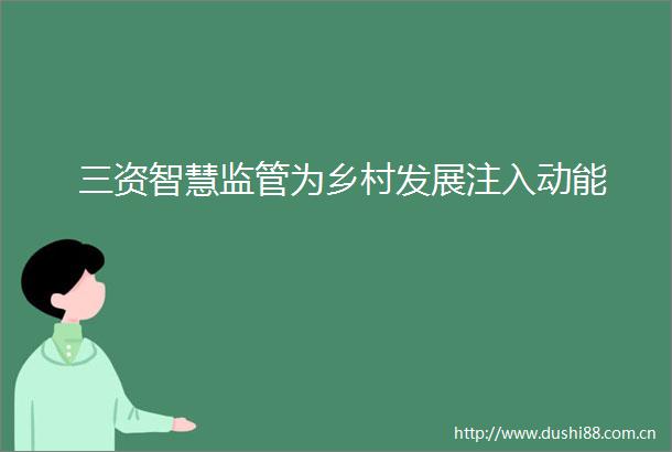 三资智慧监管为乡村发展注入动能