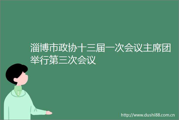 淄博市政协十三届一次会议团举行第三次会议
