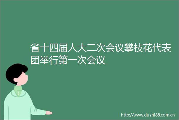 省十四届人大二次会议攀枝花代表团举行第一次会议