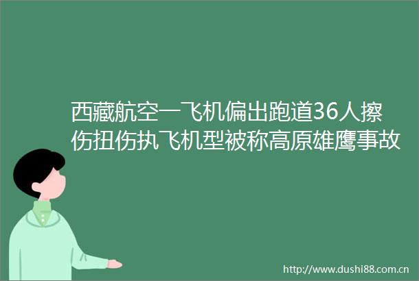 西藏航空一飞机偏出跑道36人擦伤扭伤执飞机型被称高原雄鹰事故原因仍在调查中