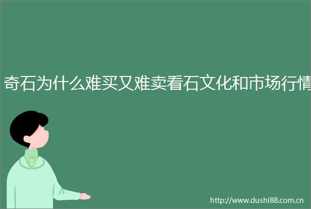 奇石为什么难买又难卖看石文化和市场行情