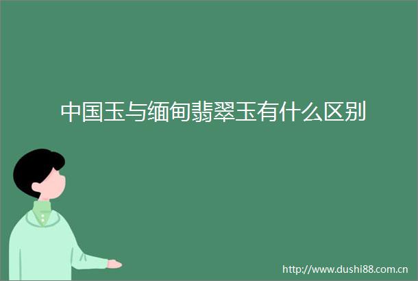 玉与缅甸翡翠玉有什么区别