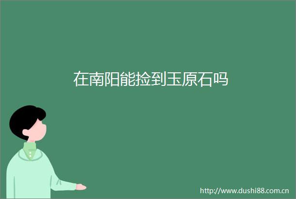 在南阳能捡到玉原石吗