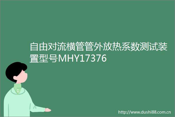 自由对流横管管外放热系数测试装置型号MHY17376