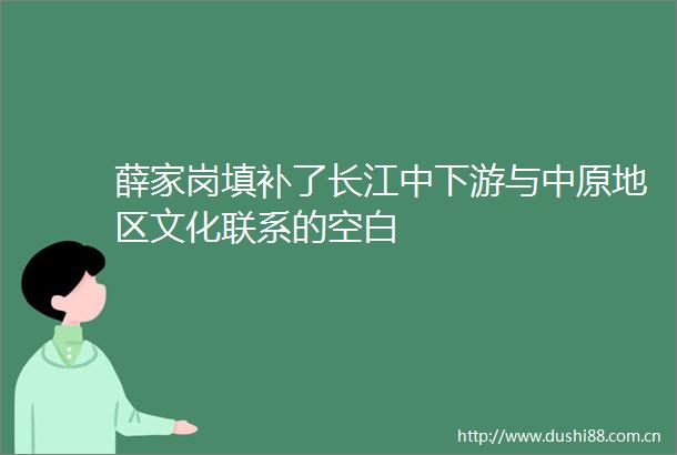 薛家岗填补了长江中下游与中原地区文化联系的空白