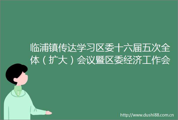临浦镇传达学习区委十六届五次全体（扩大）会议暨区委经济工作会议精神