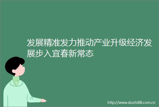 发展精准发力推动产业升级经济发展步入宜春新常态