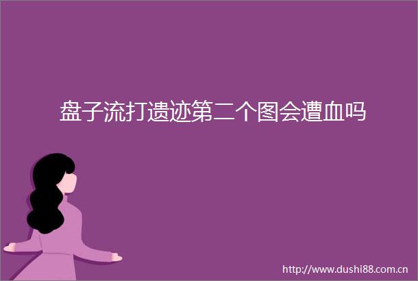 盘子流打遗迹第二个图会遭血吗