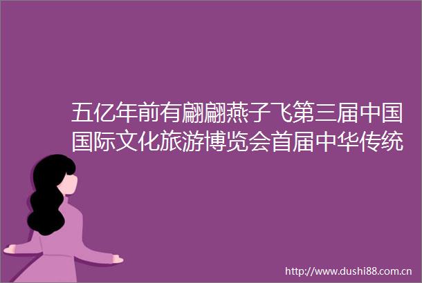 五亿年前有翩翩燕子飞第三届国际文化旅游博览会首届中华传统工艺大会系列集中采访走进莱芜区