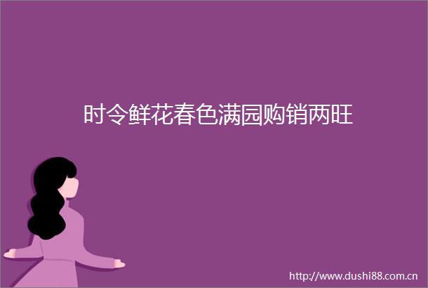 时令鲜花春色满园购销两旺