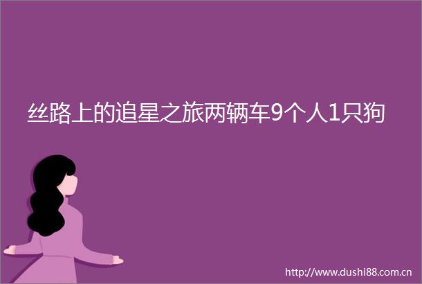 丝路上的追星之旅两辆车9个人1只狗