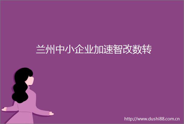 兰州中小企业加速智改数转