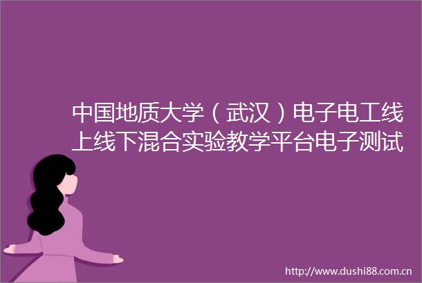 地质大学（武汉）电子电工线上线下混合实验教学平台电子测试仪器套件（第二次）成交公告
