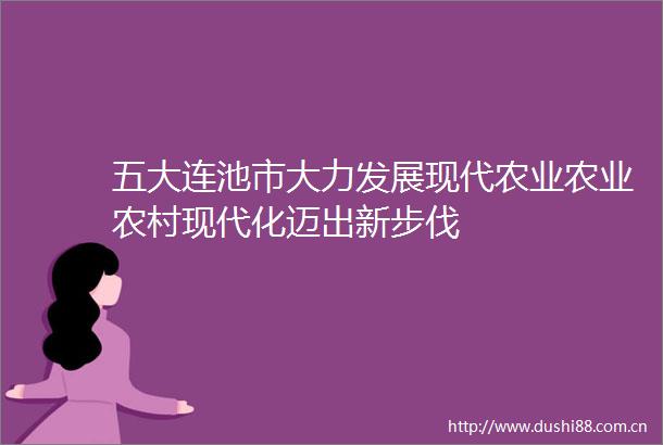 五大连池市大力发展现代农业农业农村现代化迈出新步伐