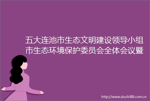 五大连池市生态文明建设小组市生态环境保护委员会全体会议暨中央生态环境保护督察整改推进会议召开