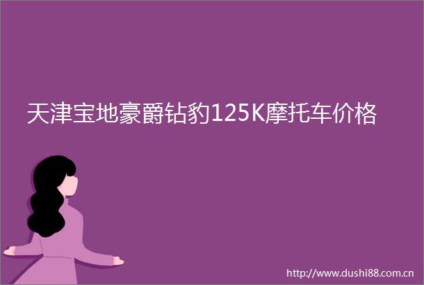 天津宝地豪爵钻豹125K摩托车价格