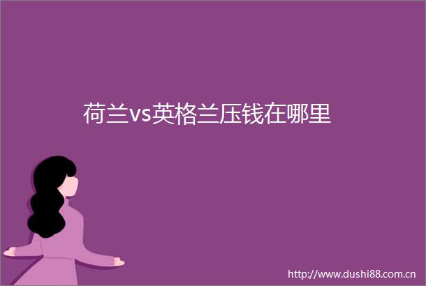 荷兰vs英格兰压钱在哪里