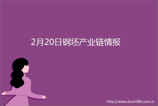 2月20日钢坯产业链情报