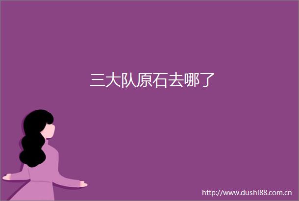 三大队原石去哪了