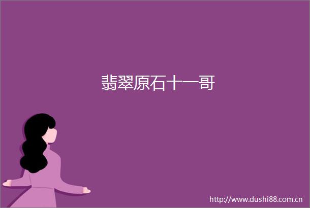 翡翠原石十一哥