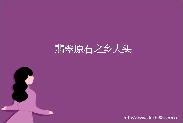翡翠原石之乡大头
