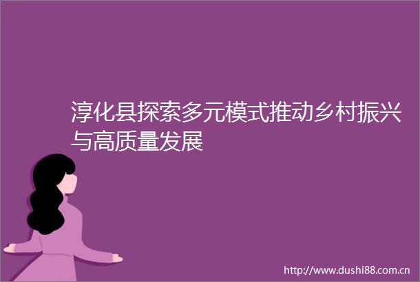 淳化县探索多元模式推动乡村振兴与高质量发展