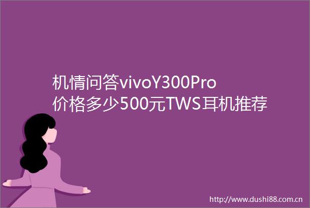 机情问答vivoY300Pro价格多少500元TWS耳机推荐