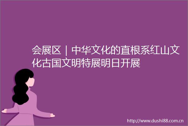 会展区｜中华文化的直根系红山文化古国文明特展明日开展