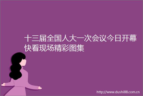十三届全国人大一次会议今日开幕快看现场精彩图集