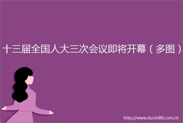 十三届全国人大三次会议即将开幕（多图）
