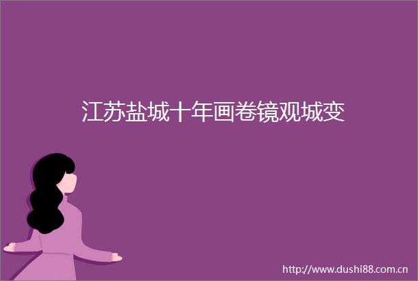 江苏盐城十年画卷镜观城变