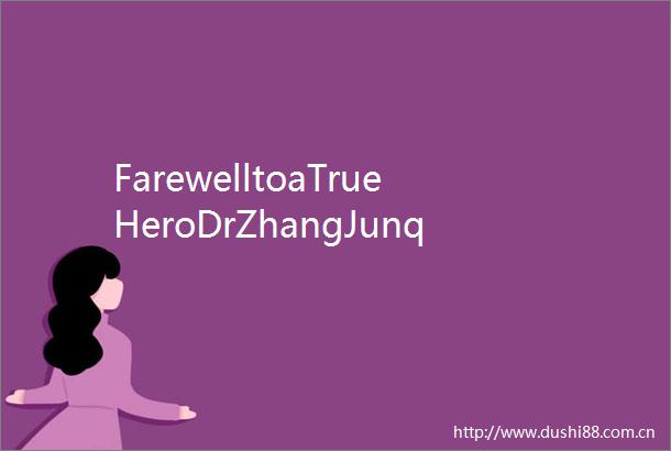 FarewelltoaTrueHeroDrZhangJunqiao