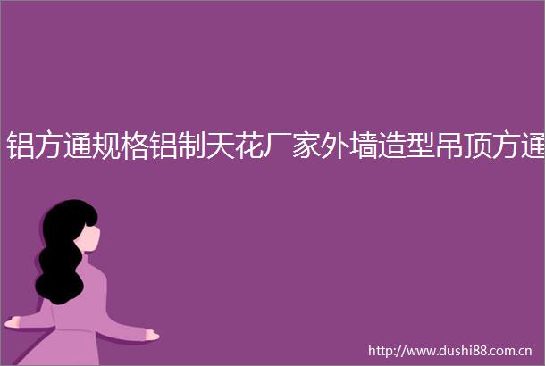 铝方通规格铝制天花厂家外墙造型吊顶方通