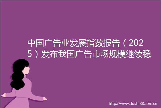 业发展指数报告（2025）发布我国市场规模继续稳居世界第二