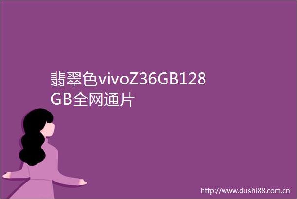 翡翠色vivoZ36GB128GB全网通片