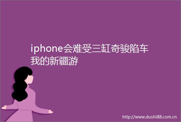 iphone会难受三缸奇骏陷车我的新疆游