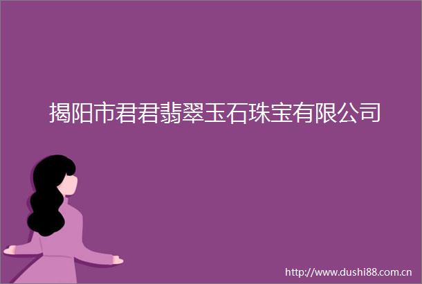 揭阳市君君翡翠玉石珠宝有限公司