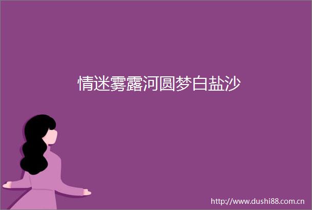 情迷雾露河圆梦白盐沙